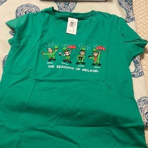 Leprechaun season shirt and fingernail file